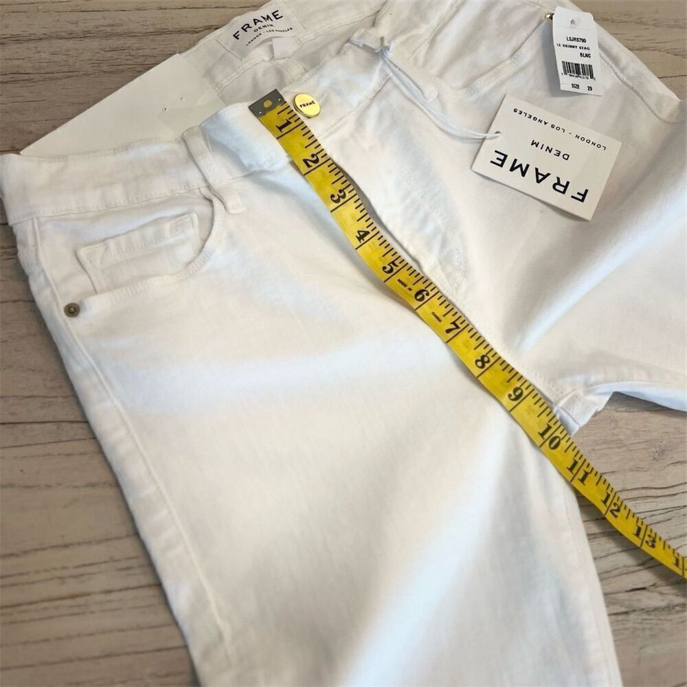 Frame Denim Le Skinny de Jeanne Women's Jeans Step Hem raw hem Size 29 NWT - Picture 4 of 16